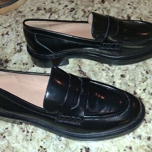 Madewell Shiny Black Loafers